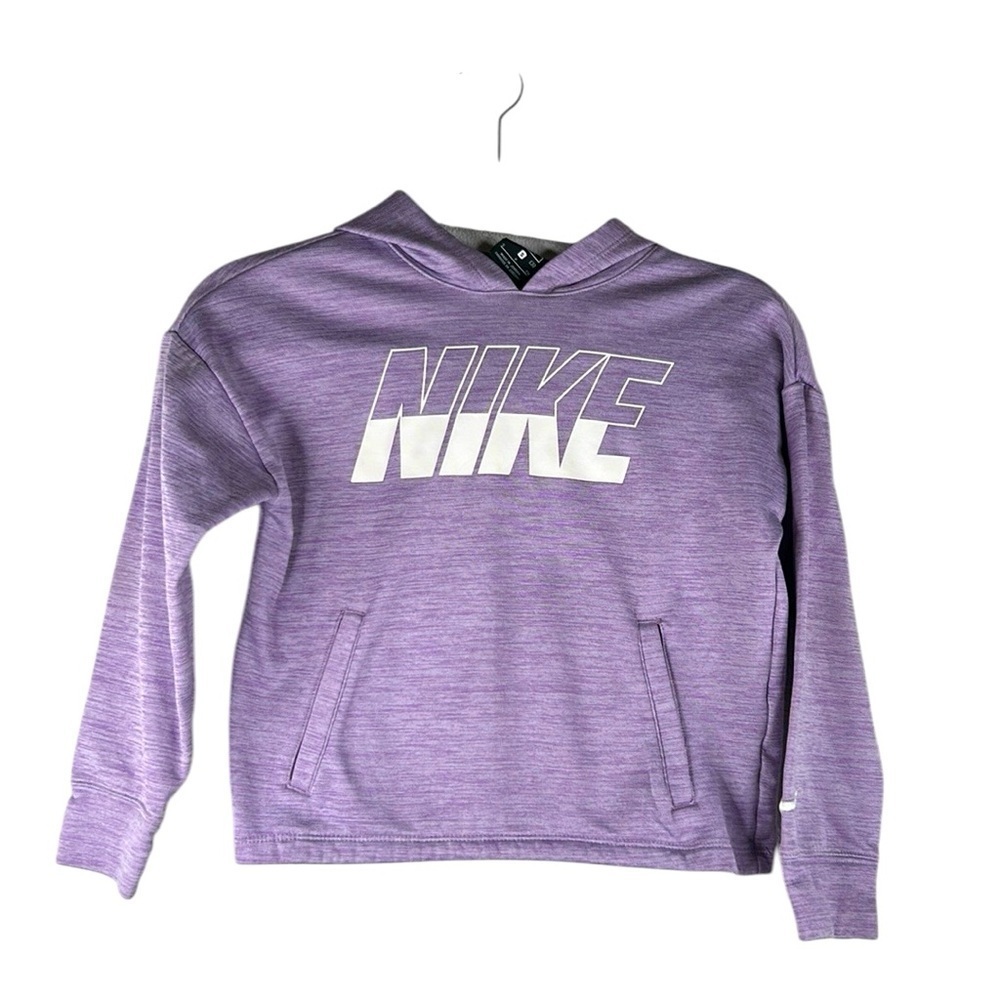 Nike Lavender Girl's Loose Fit Long Sleeve Thumbholes Hoodie Sweatshirt Size S